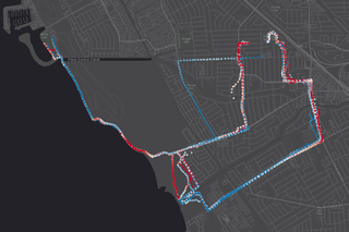 mapping data from bicycling for science sensors